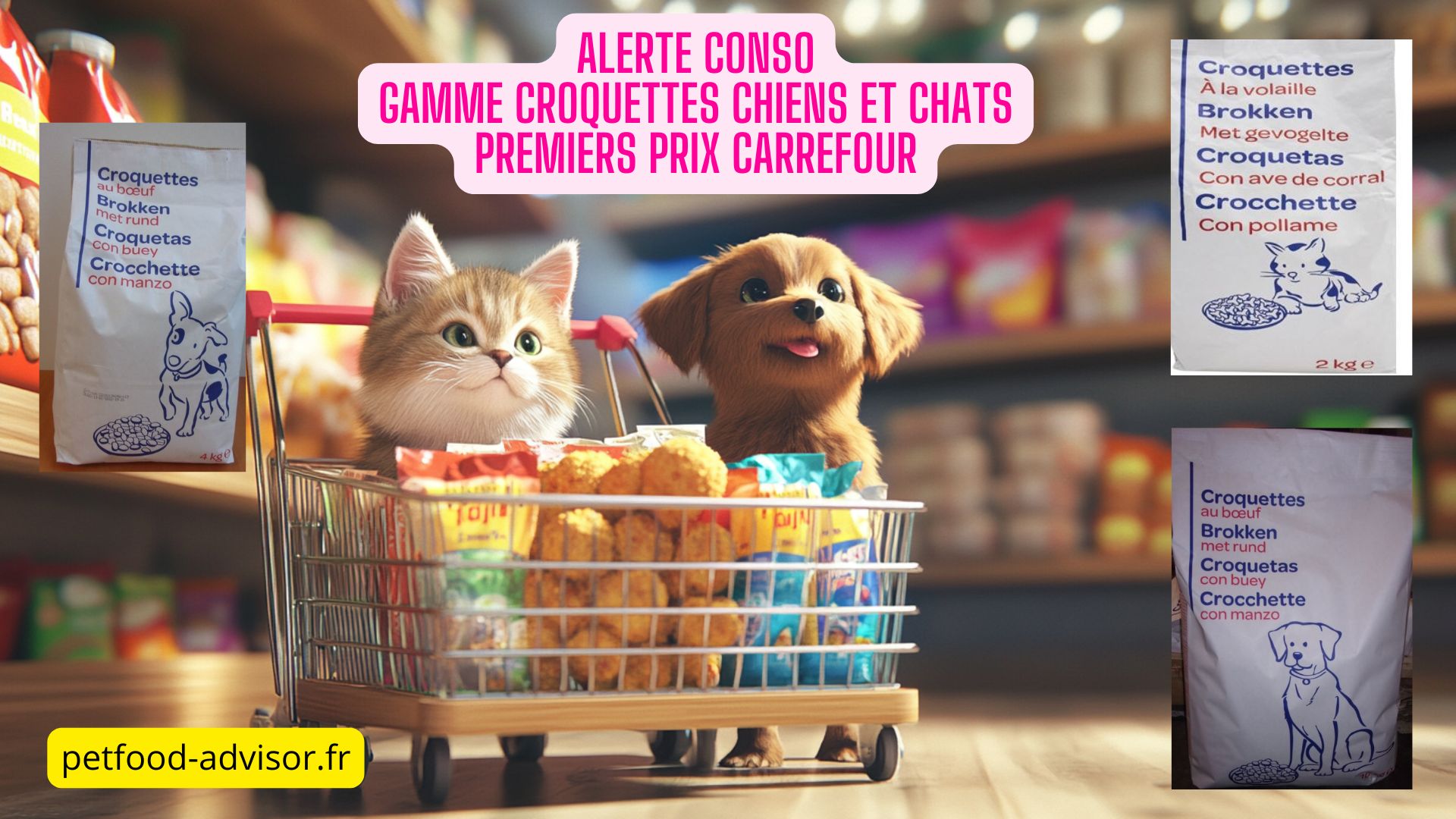 Les informations en petfood