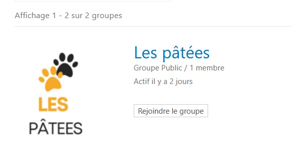 Les groupes